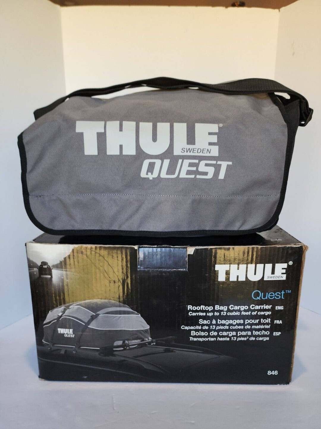 Thule Quest 846 Roof Top Cargo Bag Carrier 13 Cubic Feet With Etsy