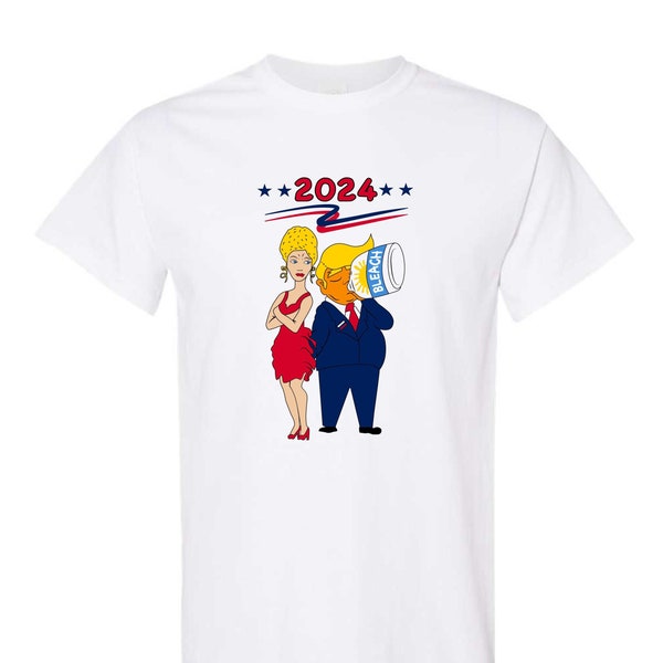 Anti-Trump, political satire, Trump,2024, bleach, tee shirt, funny, gift, t shirt