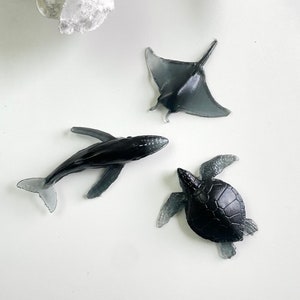 Natural Marine figure Set Mould - Silicone Epoxy Resin Molds - Silicone Sea Molds - Epoxy Moulds - Whale Stingray Turtle