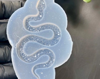 Crystal Druzy Snake Silicone Mold for Resin Crafts - DIY Projects