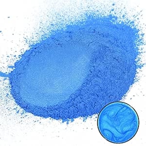 Blue Mica Powder Variety Pack - Schimmerpigment für Epoxidharz, Kerzenherstellung, Seifenherstellung, Make-up, Nail Art, Slime und mehr - 3-5g-Packungen