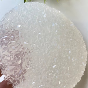 Round Medium Thick Mold With Crystal Edges Insert Plate Crystals ...