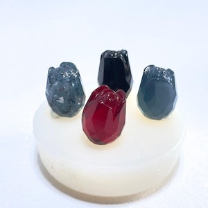 3D Crystal Rose Silicone Molds: Floral Art DIY Crafts - Set of 4