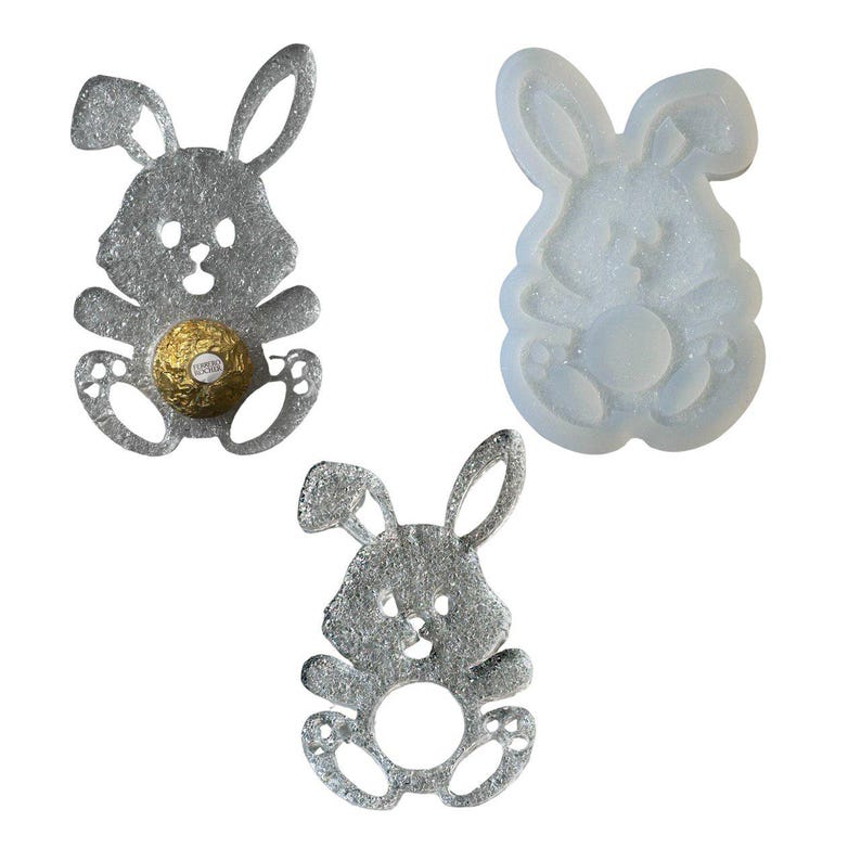 Epoxy Cast Rabbit Bunny Resin Silicone Mold: Candy Holder, DIY Crafts - Etsy