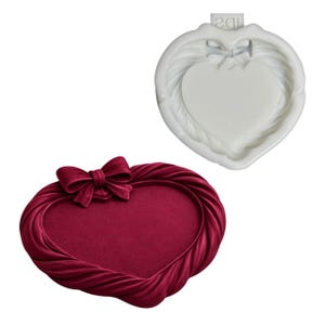 Silicone Mold Matte Bow Tray 16 cm Decorative Dish Mold for Resin Jesmonite