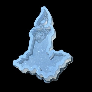 Burning Candle Christmas Tree Toy Silicone Mold for Unique Resin Art