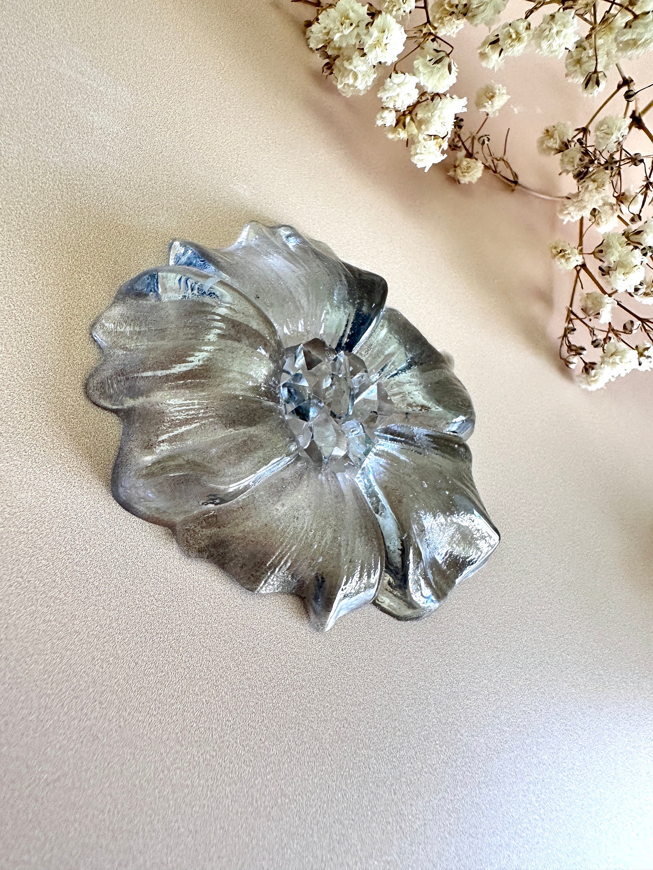{Crystal w flowers} Silicone Mold