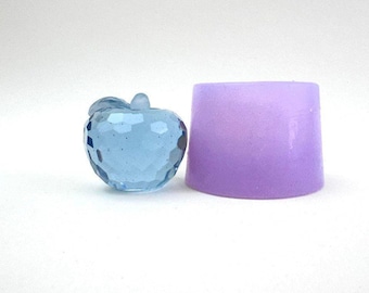 Sparkling Luxury Crystal Apple Silicone Mold for Resin and Epoxy Art