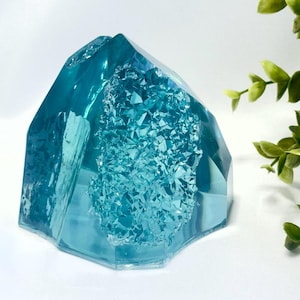 Sparkling Geode Resin Mold - XL Silicone for Stunning Candle Decor and Crafts