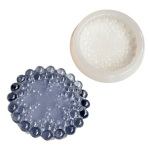 Luxury Silicone Mold Plate with Bubbles, Round Resin Tray Mold for DIY Crafts, Bubble Effect Silicone Dish Mold for Epoxy and Concrete