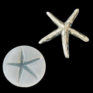 Large Starfish Silicone Mold for Resin | Faceted Sea Star Ornament Mold for Epoxy, UV Resin Crafts, Jewelry, Christmas Decor