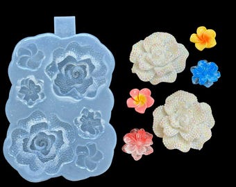 3D Flower Silicone Mold: Resin Jewelry, Soap, Candle Making