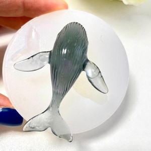 Ocean-Themed 3D Whale Silicone Mold - Perfect for Epoxy Resin and Clay Projects