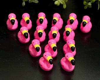 Silicone Mini Flamingo Mold Set, 15 Tiny Bird Charms for Resin Craft