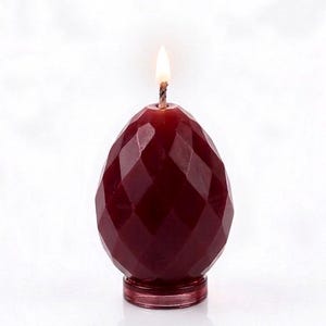 Molde de silicona para huevo de cristal: resina brillante, vela, yeso (5,5 cm x 4 cm)