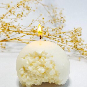 Molde de silicona para hacer esferas de vela de cristal para resina y geodas. imagen 9