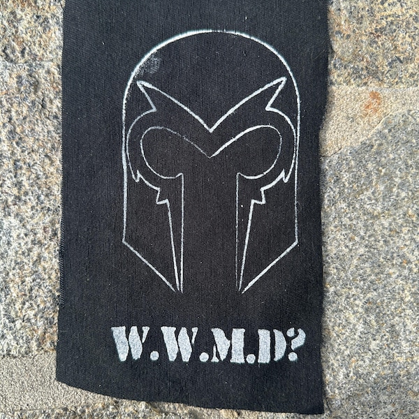 Magneto crust punk patch