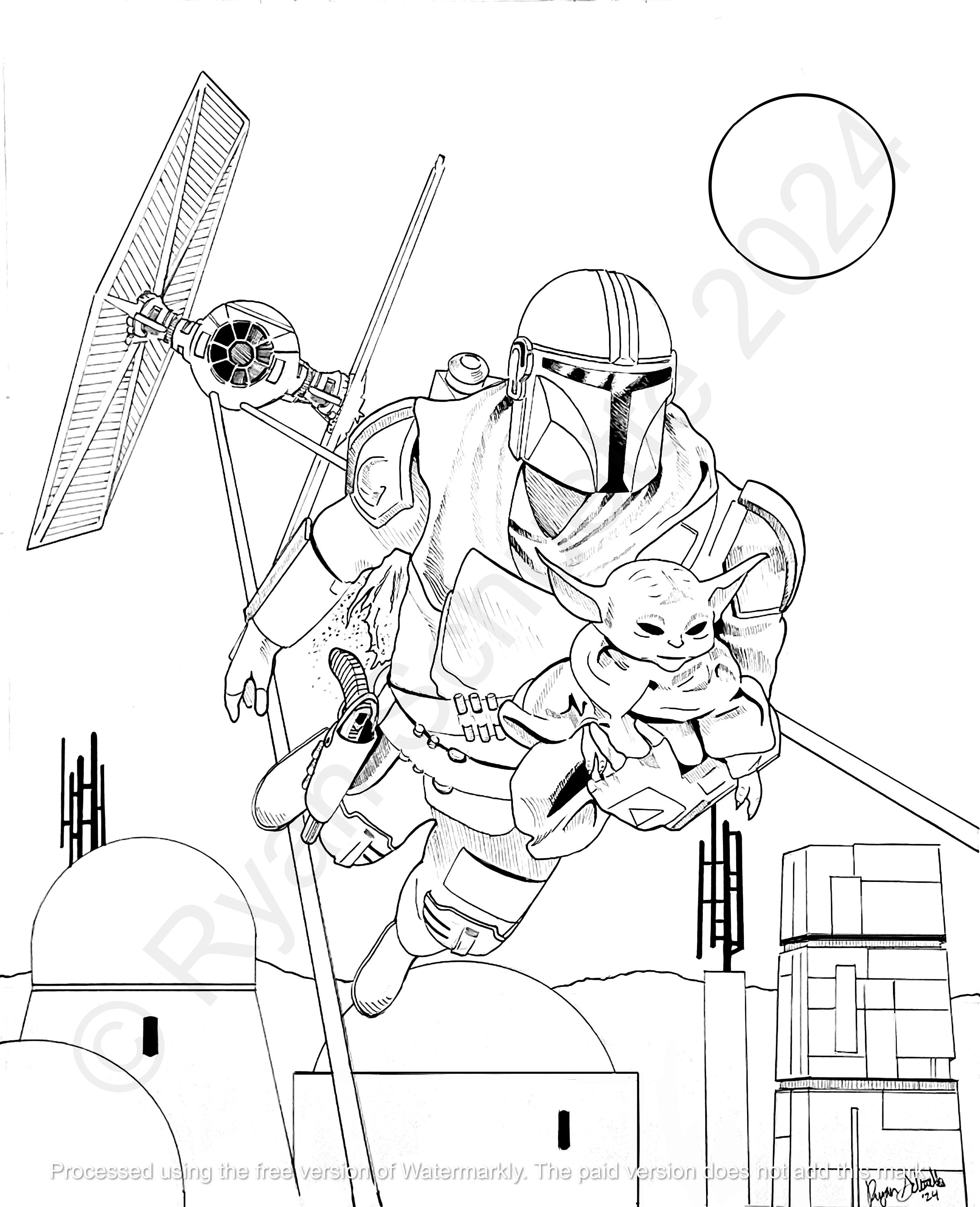 Ausmalbilder Star Wars Lego Colorear Grogu Coloring Pages Finland