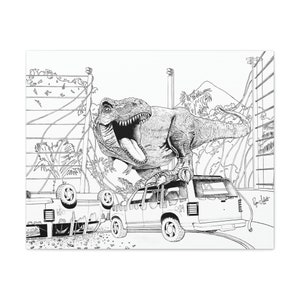 Tyrannosaurus, T-Rex | Ryan Schuette - Dinosaur Wall Decor, Dinosaur Wall Art, Dinosaur Print, Carnivore Print, Nursery Art, Kid&#39;s Room