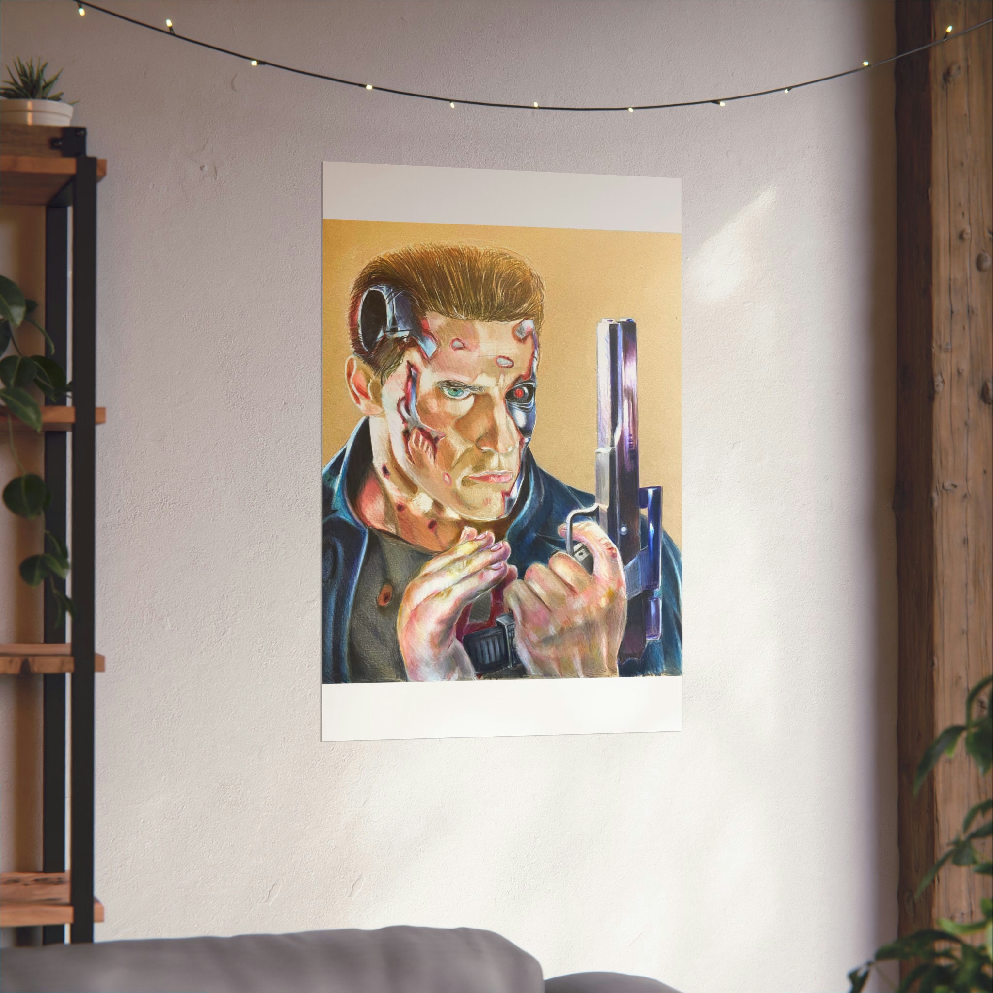 Terminator Vertical The Terminator | Matte Vertical Poster, Fantasy Art, Terminator Art ...