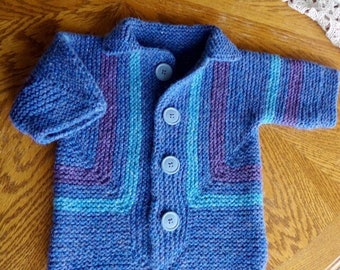 Sweater/Jacket Size 2T, Baby Knit Jacket, Toddler Sweater, Natural Fiber Baby Clothes