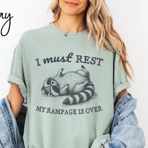 Funny Raccoon T-Shirt | Trash Panda Graphic Tee | Comfort Colors Cotton Shirt | Perfect Gift for Raccoon Lovers | Animal Lover Apparel