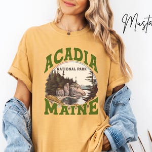 Acadia National Park T-shirt | Relaxed Outdoor Tee | Gift for Nature Lovers | Unisex Maine Souvenir Shirt | Perfect for Hiking & Adventure