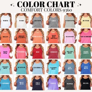 USA Tank Top | Comfort Colors Cotton Shirt | Stars Stripes Look | Beach Friendly Wear image 7