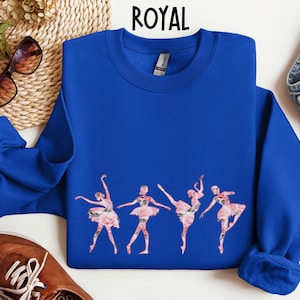 Ballerina Crewneck Sweatshirt | Dance Studio Outfit | Gift for Dance Teacher |Ballerina Sweatshirt | Ballet Fan Apparel | Balletcore Fashion