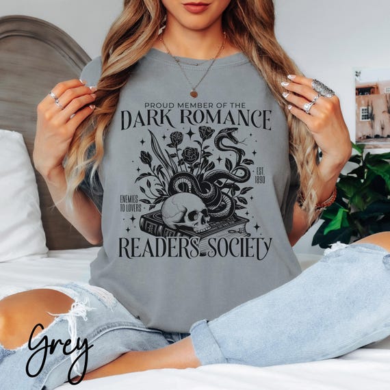 Dark Romance Tee | Spicy Book Lover Shirt | Gothic Library Apparel | Fantasy Novel Graphic | Literary Fandom Fashion