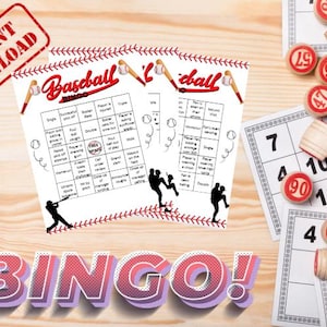 Baseball Bingo - Play as you watch! Printable Bingo Game!