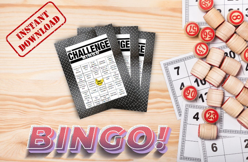 The Challenge Bingo - Play as you watch! Printable Bingo Game!