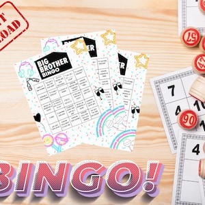 Big Brother Bingo - Play as you watch! Printable Bingo Game!