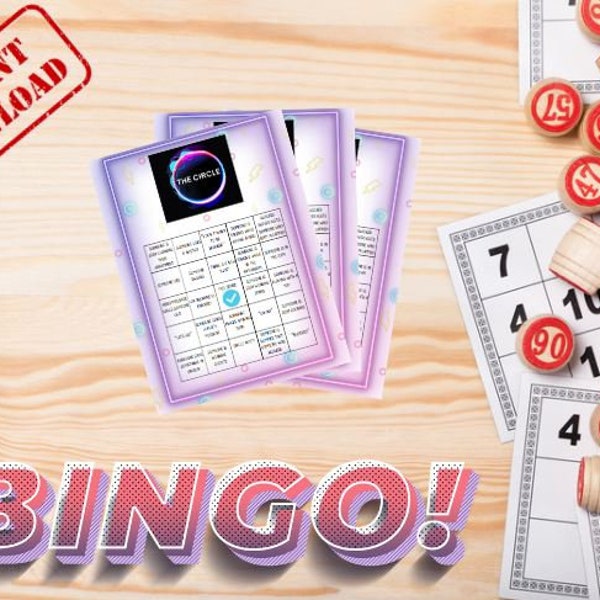 The Circle Bingo - Play as you watch! Printable Bingo Game!
