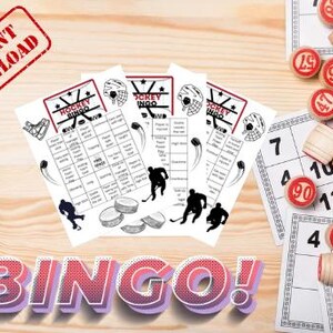 Hockey Bingo - Play as you watch! Printable Bingo Game!
