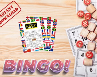 Amazing Race Bingo - Play as you watch! Printable Bingo Game!