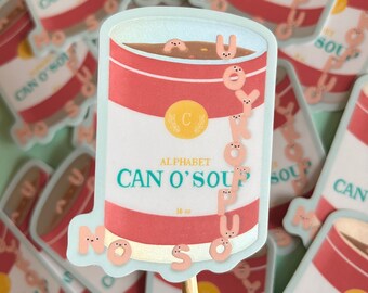 Can of Soup “No Soup for You” Sticker - Laptop Sticker - Water Bottle Sticker