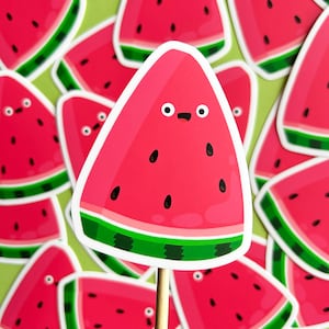 Wassermelone Aufkleber - Laptop Aufkleber - Wasserflasche Aufkleber