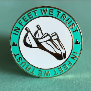Climbing Enamel Pin - Bouldering Pin - Climbing Shoes - Aqua/Mint Green