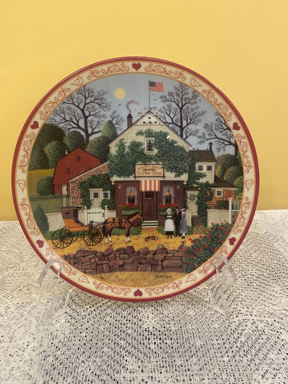 Vintage The Bradford Exchange Small Talk at Birdie s Perch Collector Plate