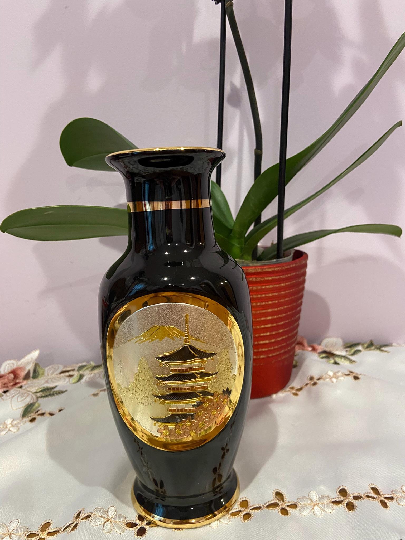 Art of Chokin Vase - Etsy
