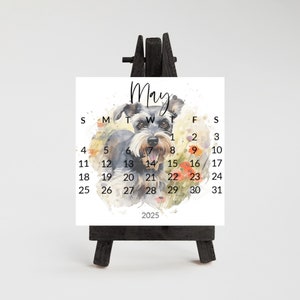 Small Stand Up Desk Calendar 2025 