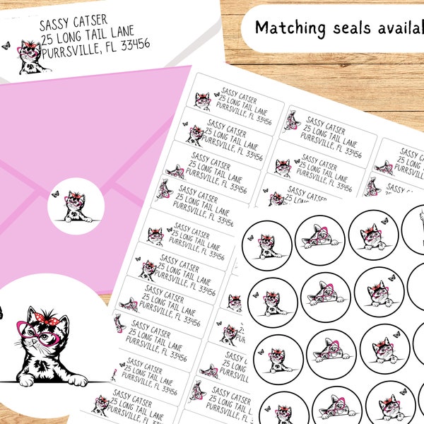 Peel and Stick Address Labels - Etsy