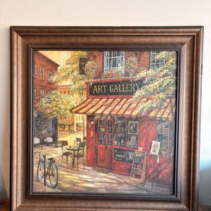 Dougs konst av Ruane Manning. 32x32 inramad duk