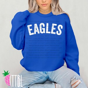 Eagles Digital Download PNG | School Spirit Shirt Design | High School Mascot Pride Sublimation | Team Name Shirt Graphic | Team PNG