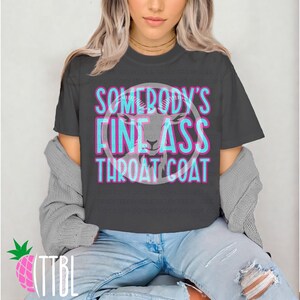 Throat Goat PNG | Funny Adult Humor Design | Girly Sublimation File | Transparent Digital Download PNG |
