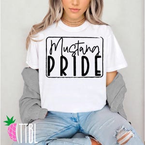 Mustang Pride PNG | School Spirit Digital Design | Mascot Pride | Mustang Pride PNG for DTF, Sublimation, Printing | Digital Download