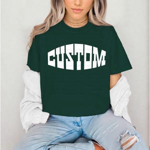 CUSTOM Mascot PNG | Arched Varsity Text School Spirit Design – Digital Download for DTF, Sublimation, Printing – Game Day Mascot