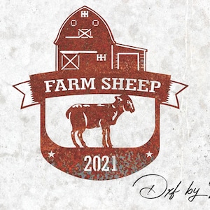 Farm Sheep Clipart: CNC Plasma Laser Cut Files (DXF SVG)