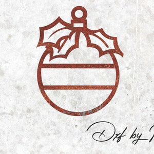 Christmas Ornament DXF SVG Files: CNC Laser Cut Ready (Digital Download)